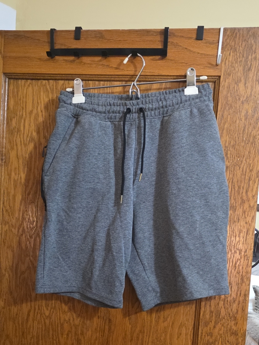 Men's Gray Athletic Drawstring Shorts